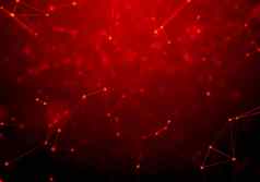 摘要火红色的几何背景未来主义的技术风格霓虹灯标志胡德元素优雅的大数据可视化