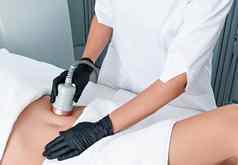 超声波空化身体轮廓线治疗女人瘦身减肥治疗腿美沙龙
