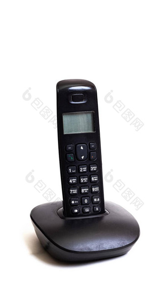 手机无线固定电话电话孤立的白色背景