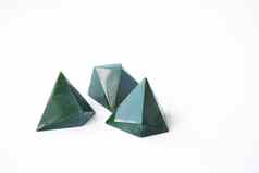 巧克力绿色颜色几何三角糖果设计