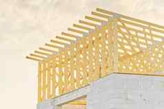 木框架屋顶建设国内房子住宅房子建设网站