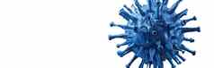冠状病毒爆发微观视图流感病毒细胞插图