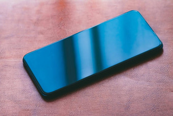 蓝色的屏幕移动电话智能<strong>手机</strong>模型应用程序模板品牌市场营销设计