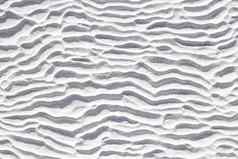 白色纹理棉花堡钙石灰华模式水平波