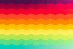 彩虹波背景摘要色彩斑斓的波行