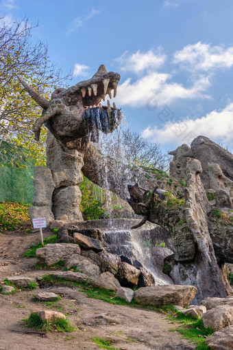 龙雕塑幻想公园该种乌克兰