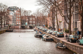 <strong>阿姆斯特丹</strong>荷兰3月街道城市运河3月<strong>阿姆斯特丹</strong>