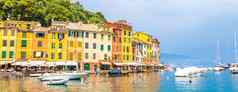 美丽的portofino色彩斑斓的房子别墅意大利