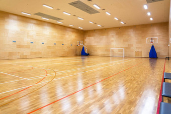 室内空现代篮球足球室内体育运动法院