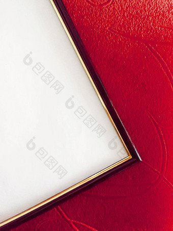 <strong>空白图</strong>片框架细节红色的背景奢侈品首页装饰室内设计海报打印可打印的艺术模型