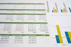 电子表格表格纸图金融发展银行账户统计数据投资分析研究数据经济交易移动办公室报告业务公司会议概念