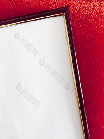 空白图片框架细节红色的背景奢侈品首页装饰<strong>室内设计海报</strong>打印可打印的艺术模型