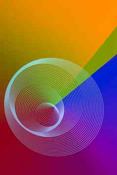 色彩斑斓的螺旋摘要圆形旋转螺旋