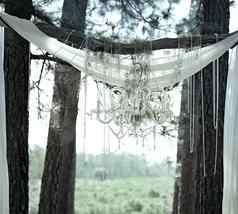婚礼拱挂吊灯珍珠