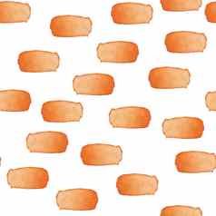 手画刷中风无缝的水彩模式摘要水彩画形状橙色颜色艺术设计织物背景