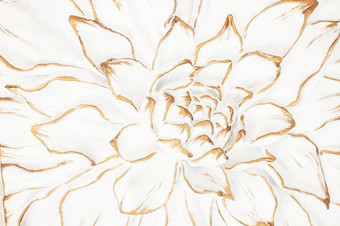 石膏图片玫瑰花金花瓣手工制作的