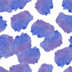 无缝的模式蓝色的紫罗兰色的水彩点