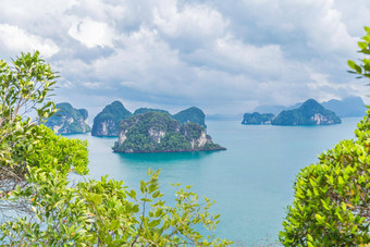 KOH在<strong>香港岛</strong>视图点美丽的风景视图学位泰国