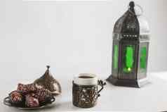 土耳其咖啡糖果蜡烛持有人高质量美丽的照片概念