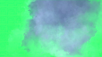 插图云效果绿色屏幕