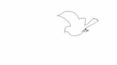 插图麻雀鸟飞行分离白色屏幕
