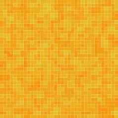 摘要色彩斑斓的几何模式橙色黄色的红色的瓷器马赛克纹理背景现代风格墙背景