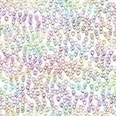 水彩刷心无缝的模式爱画眉山庄手画设计彩虹颜色现代咕噜拼贴画背景孩子们织物纺织