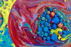 彩虹圆形柔滑的表面集群色彩斑斓的丙烯酸球体
