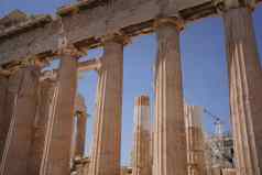 帕特农神庙在卫城雅典希腊