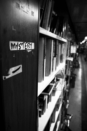 黑色的白色的角度来看深度拍摄行书神秘部分图书馆书店
