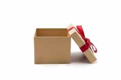 礼物盒子开放成员孤立的白色背景浪漫的礼物圣诞节一天情人节一天包祝贺包装纸春天装饰复制空间假期概念
