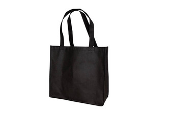 模型黑色的手提包袋织物购物模拟<strong>帆布</strong>袋纺织可重用的孤立的白色背景