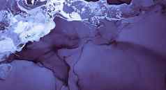 海洋墨水绘画艺术波混合靛蓝大理石