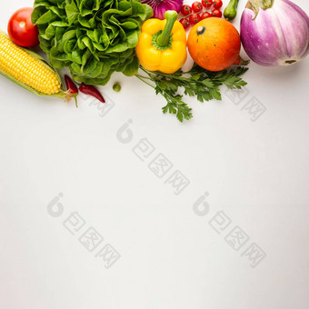 健康的蔬菜完整的维生素复制空间高质量照片