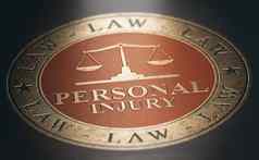 法律服务个人受伤律师象征