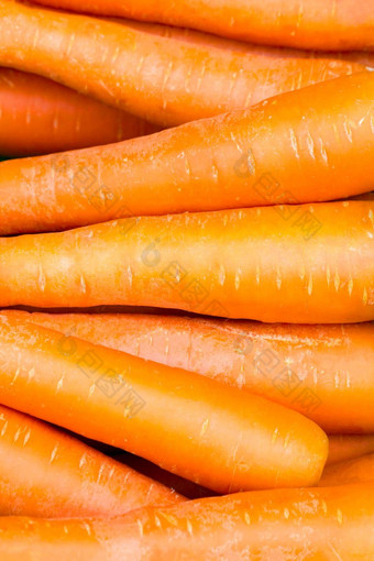 新鲜的有机胡萝卜食物健康背景