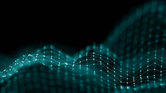 音乐背景大数据粒子流可视化科学信息图表未来主义的插图声音波声音可视化