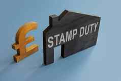 房子模型登记邮票责任标志英镑
