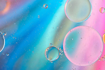 散焦柔和的彩色的摘要背景图片使石油水肥皂