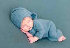 婴儿婴儿男孩睡觉羊毛服装只脚