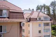 屋顶住宅财产棕色（的）波纹金属屋顶瓷砖现代金属屋顶金属屋面