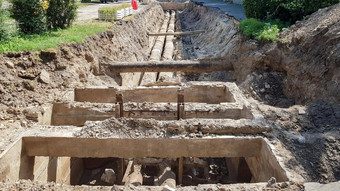 区重建街区加热管道更换管道加热主要建设城市基础设施城市发展概念