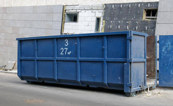 金属耐用蓝色的工业垃圾本户外垃圾建设网站大浪费篮子家庭工业浪费桩浪费