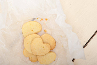 心形状的酥饼情人节饼干