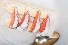 拿破仑草莓蛋糕甜点