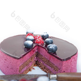 <strong>蓝</strong>莓树莓蛋糕摩丝甜点