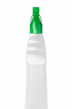 清洁喷雾瓶孤立的白色背景