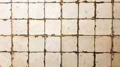 瓷砖墙白色瓷砖背景古老的陶瓷小广场瓷砖室内户外光滑的不光滑的完成