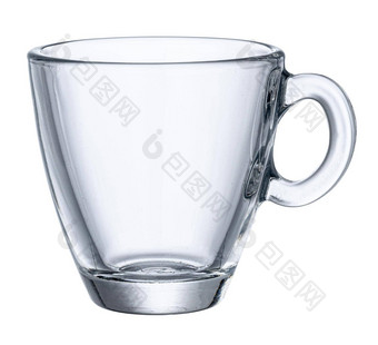 玻璃杯茶孤立的白色