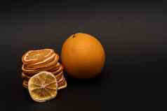 橙子naturmort生活切片干橙子橙色